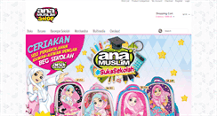 Desktop Screenshot of anamuslimshop.com.my